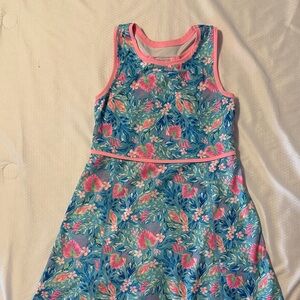 Tommy Bahama girls Dress - Blue and Pink Beachy Cruise Vacation active dress